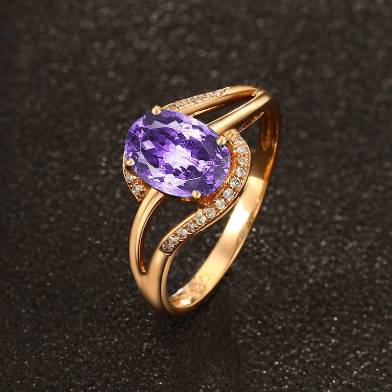 High-end Sophisticated 18K Rose-gold Plated Ring For Women