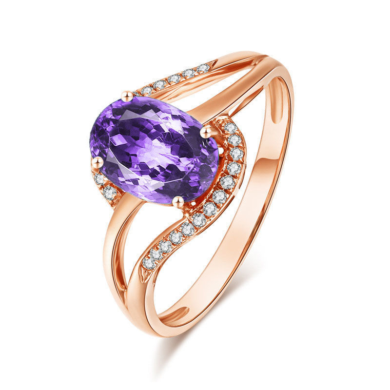 High-end Sophisticated 18K Rose-gold Plated Ring For Women