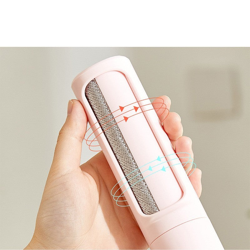 Reusable Pet Hair Remover Brush - 2-in-1 Self-Cleaning Lint Roller for Dogs & Cats