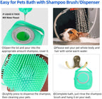 Silicone Pet Shampoo Brush - 2-in-1 Massage Grooming Tool for Dogs & Cats