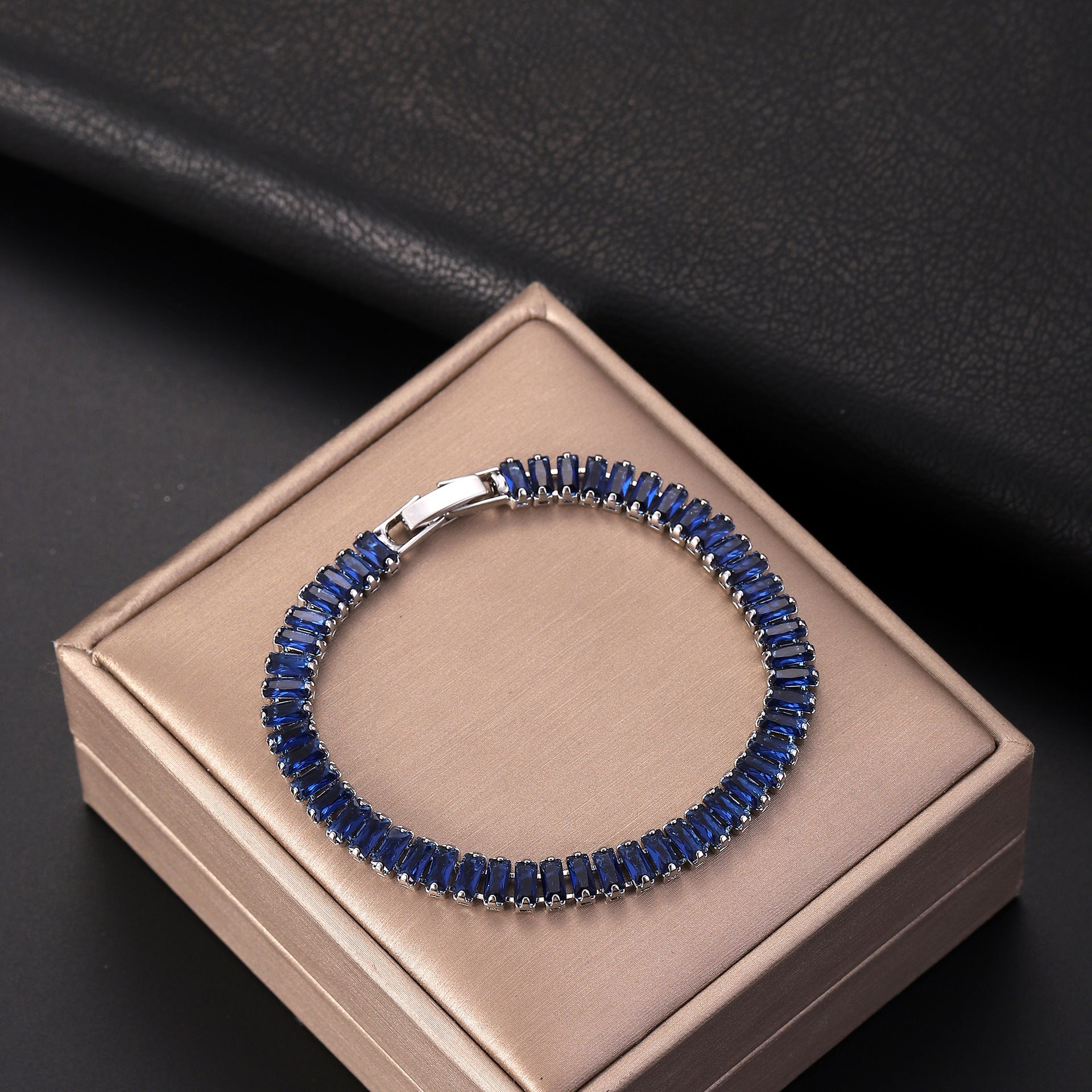 Zircon Tennis Chain Bracelet Ins Luxury Style