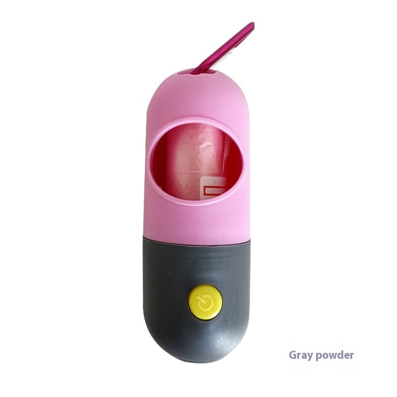 LED Dog Waste Bag Dispenser with Light - Poop Bag Holder