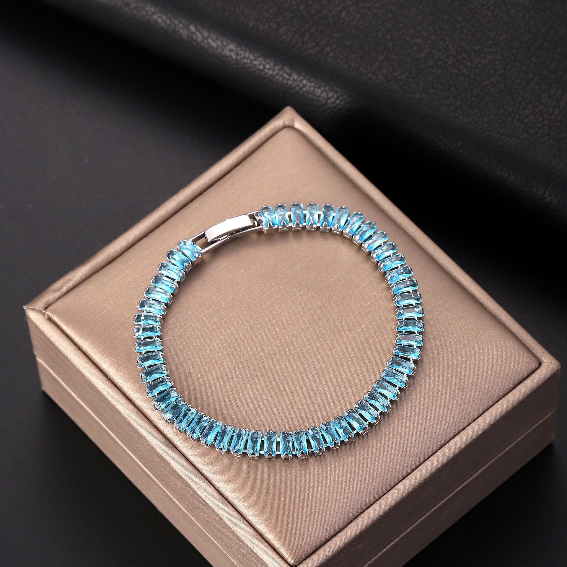Zircon Tennis Chain Bracelet Ins Luxury Style