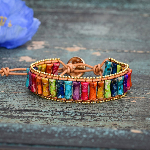 Bohemian Niche Colorful Crystal Bracelet For Women