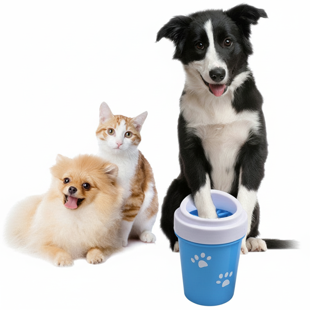 Silicone Dog Paw Cleaner - Portable Pet Foot Washer Cup