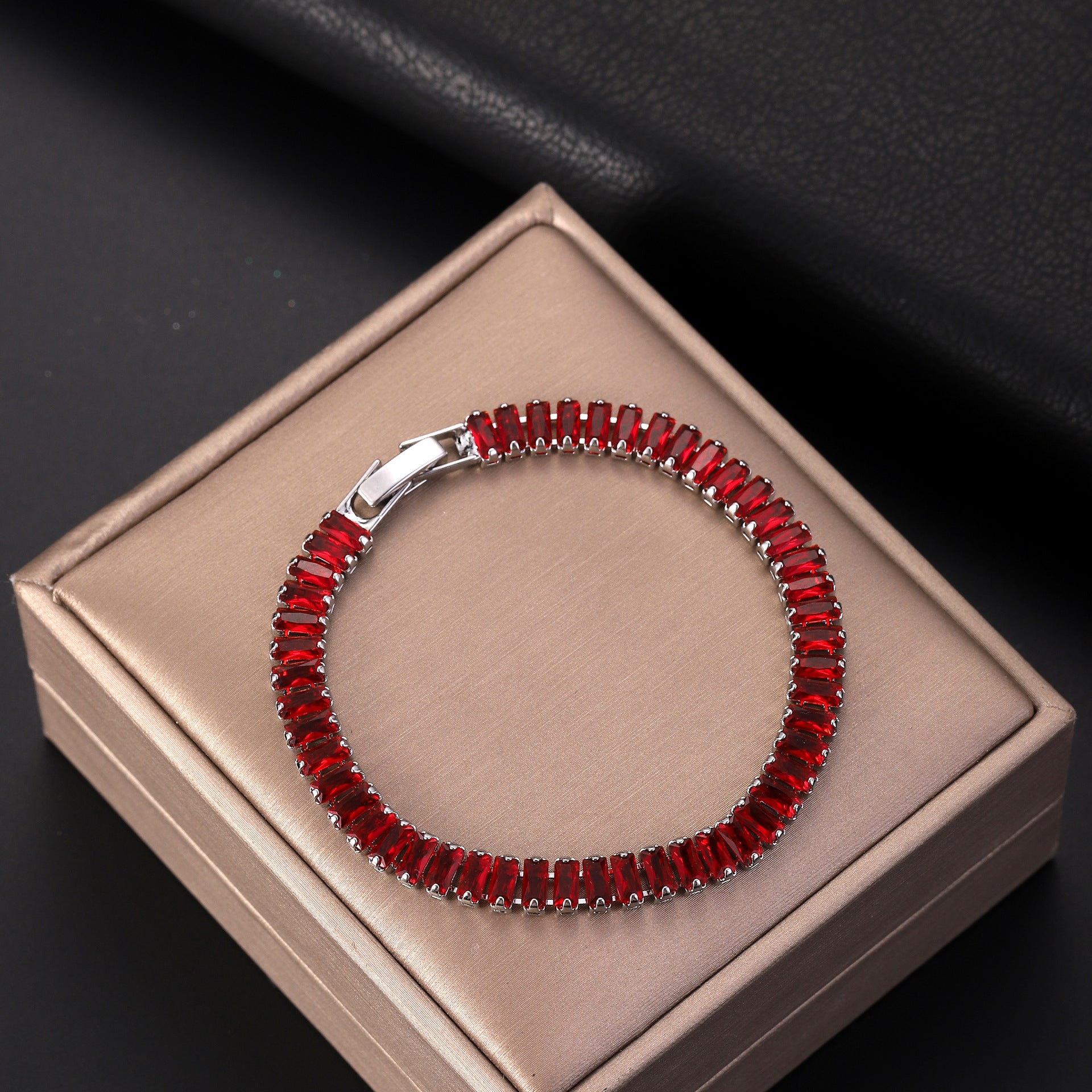 Zircon Tennis Chain Bracelet Ins Luxury Style