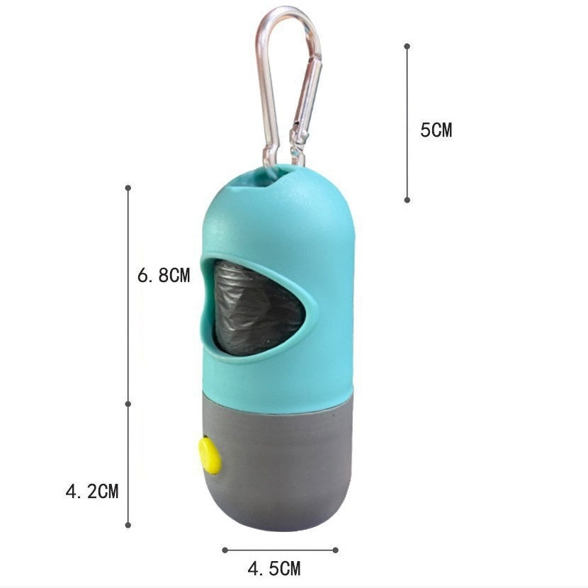 LED Dog Waste Bag Dispenser with Light - Poop Bag Holder
